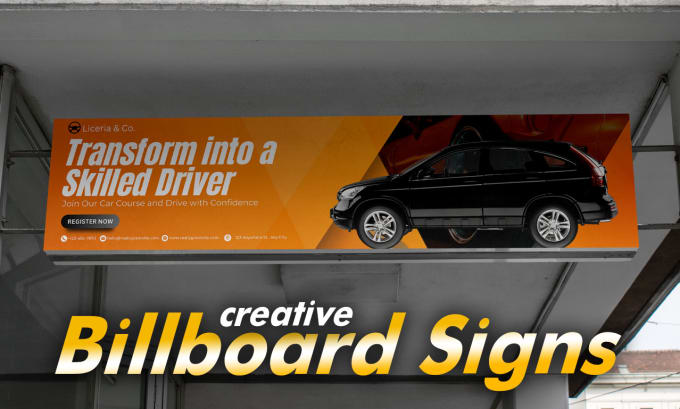 Gig Preview - Design shop sign, yard sign, billboard, and signage design