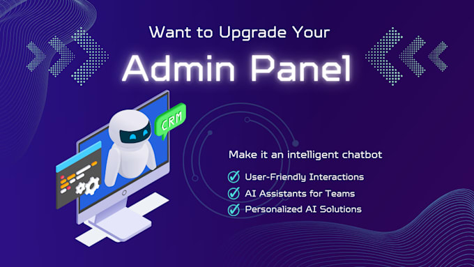 Gig Preview - Convert your admin panel or dashboard into a chatgpt chatbot