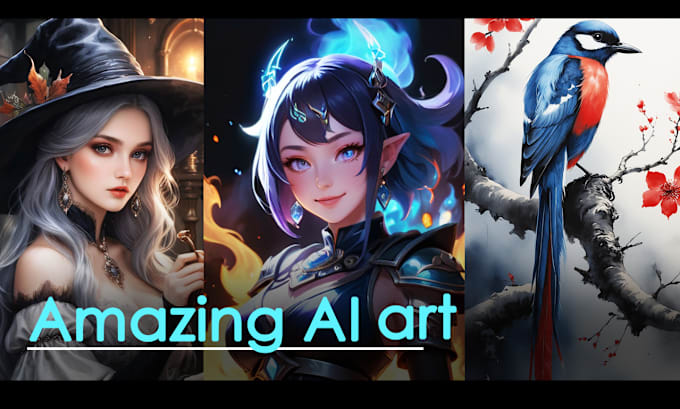 Gig Preview - Create amazing art from your imagination using ai