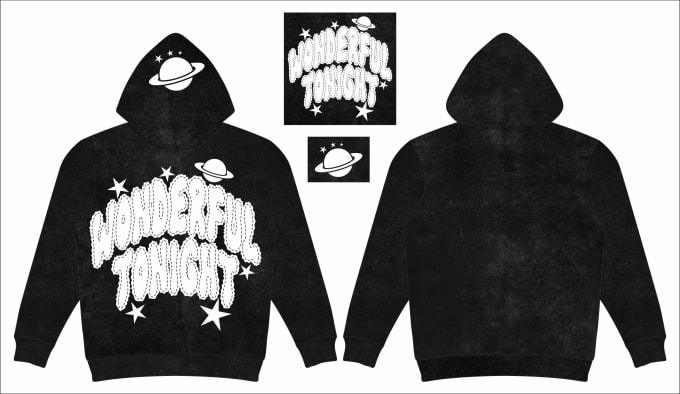 Gig Preview - Create hoodie design disstressed, acid washed, streetwear for clothing brand