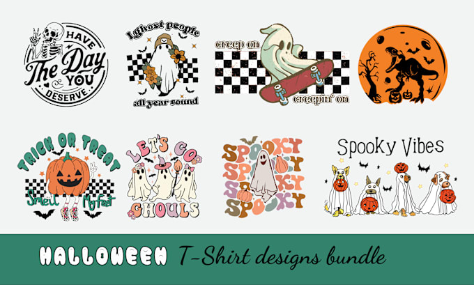 Gig Preview - Create collection of halloween themed t shirt designs