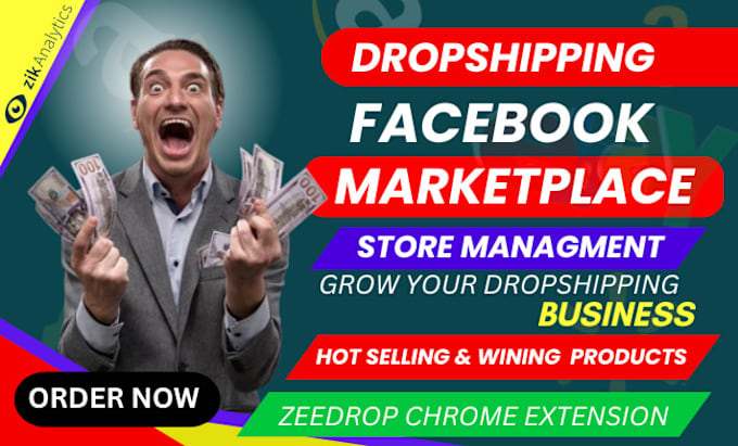 Gig Preview - Do facebook marketplace dropshipping