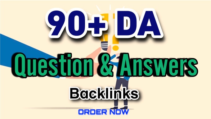 Gig Preview - Do 90 da question and answer high quality backlinks