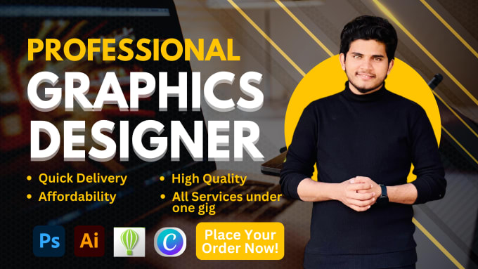 Gig Preview - Be your professional graphic designer for any graphic design