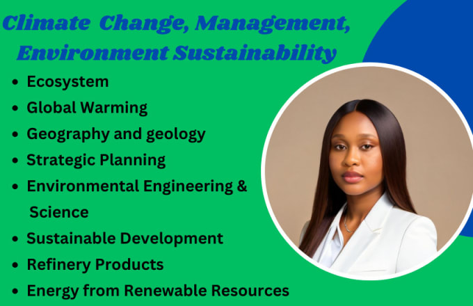 Gig Preview - Do essay on environmental, climate change management paper sustainability report