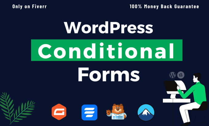 Gig Preview - Create wordpress conditional multi step contact gravity fluent forms