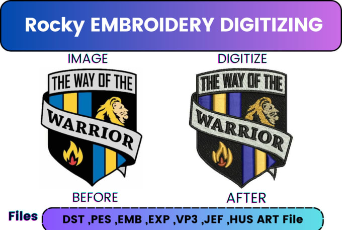 Gig Preview - Do quality best embroidery image digitizing expert