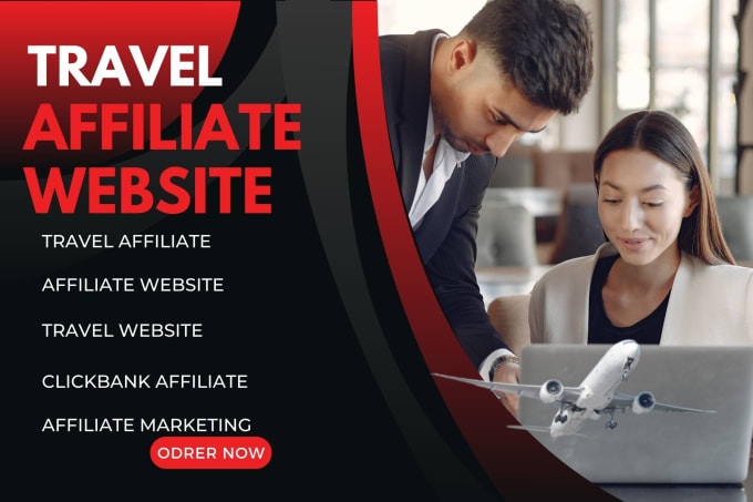 Gig Preview - Build automated travel affiliate website for passive income  affiliate market