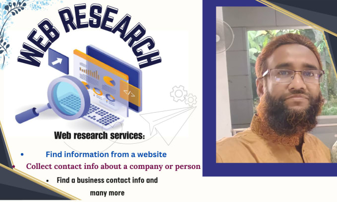 Gig Preview - Do fast  web research services