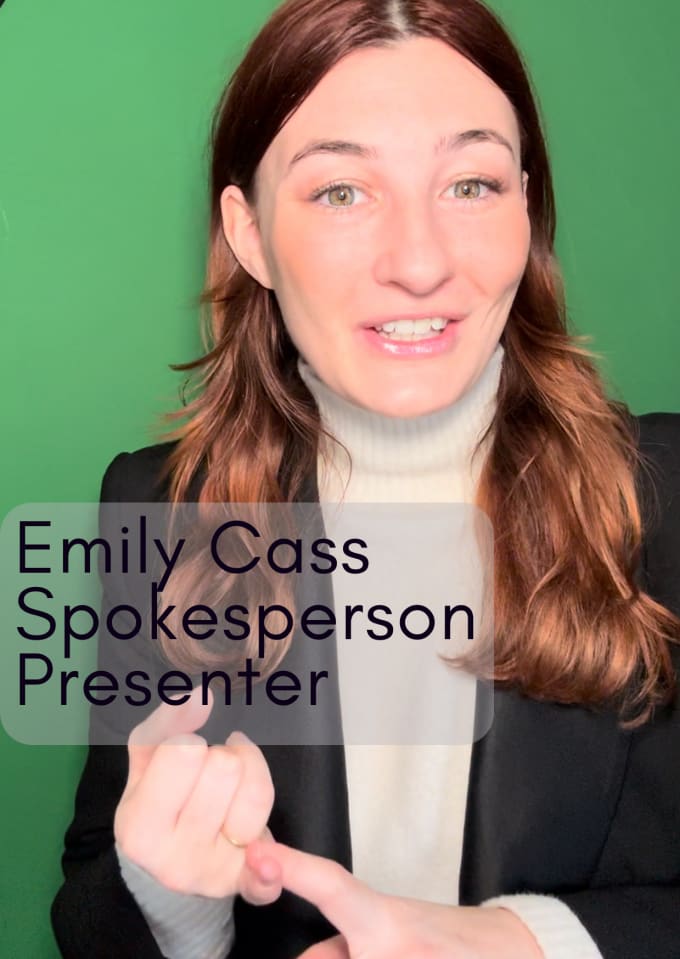 Gig Preview - Be a female spokesperson for your video