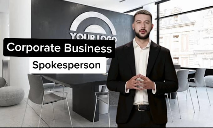 Gig Preview - Be your promotional male corporate spokesperson and business video presenter