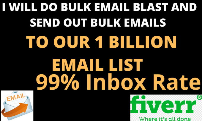 Gig Preview - Do bulk email blast, email campaign, bulk sms, email design