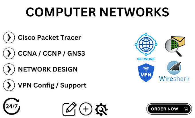 Gig Preview - Do cisco packet tracer, ccna, ccnp and computer networking tasks