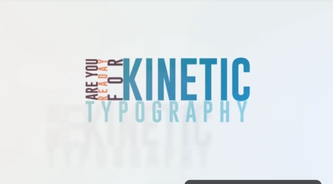 Gig Preview - Create custom kinetic typography 2d animated video