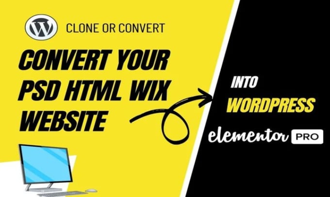 Gig Preview - Convert your HTML, PSD, wix to wordpress website