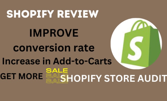 Gig Preview - Review your shopify website to improve store conversion rate to boost sale