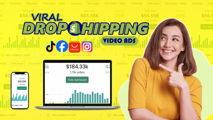 Bestseller - create shopify dropshipping video ads for facebook tiktok and instagram