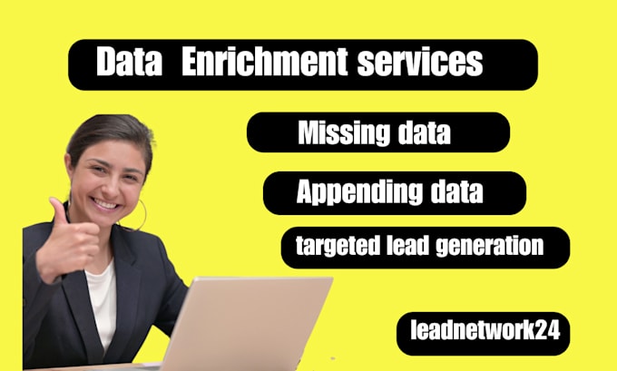 Gig Preview - Provide data enrichment,   appending data entry and targeted lead generation