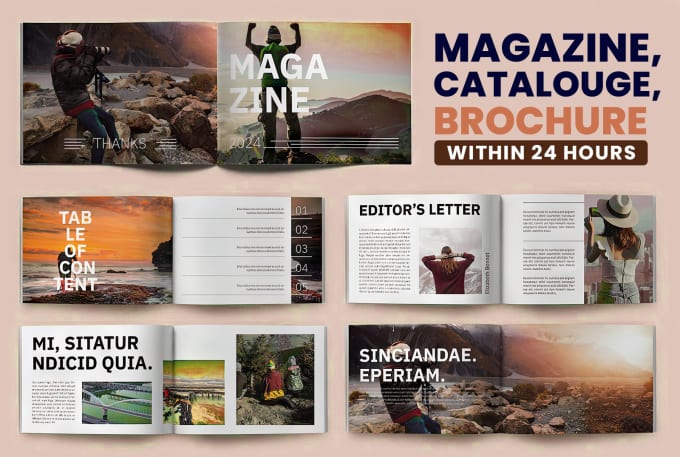 Gig Preview - Make magazine design, product catalog, booklet, brochure, newsletter design