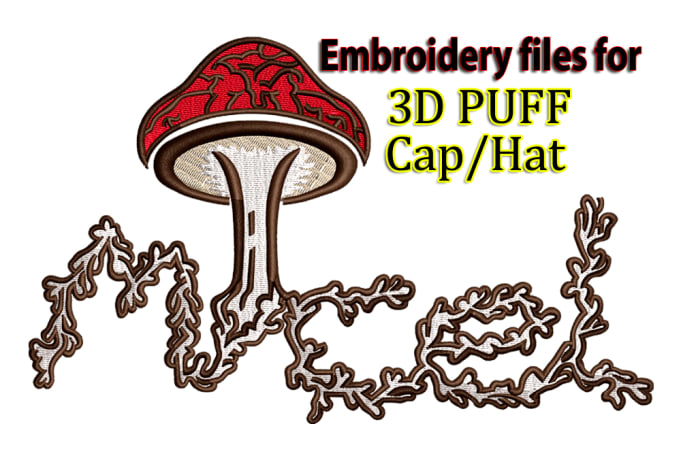 Gig Preview - Embroidery digitizing, 3d puff, convert to pes, dst, jef in 1hr