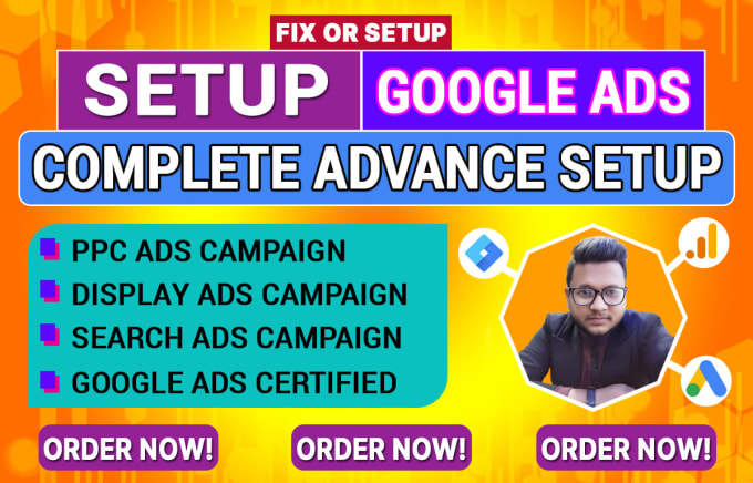 Gig Preview - Setup and audit your google ads adwords PPC campaign for your business