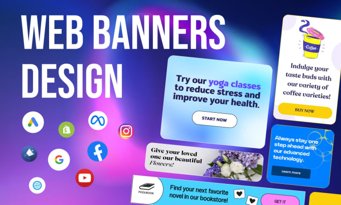 Gig Preview - Create eye catching website and google banner ads