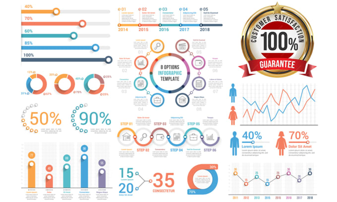 Gig Preview - Create business infographic design and statistics charts