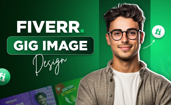 Gig Preview - Create fiverr gig image design, fiverr thumbnail, gig picture, gig cover