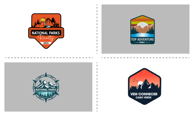 Gig Preview - Do professinoal travel outdoor mountain adventure  hiking resort beach logo