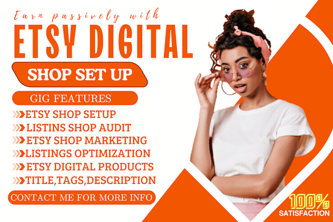 Gig Preview - Do etsy digital products etsy SEO etsy shop set up etsy digital products listing