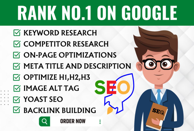 Gig Preview - Do on page seo and backlink building