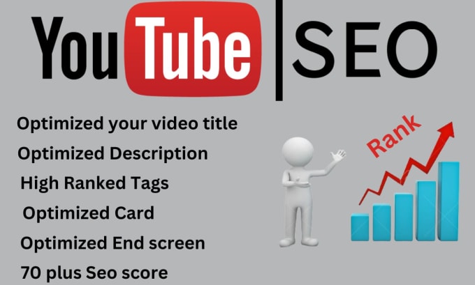 Gig Preview - Optimized youtube video SEO for top ranking