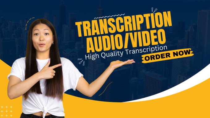 Gig Preview - Professionally transcribe english audio or video to text