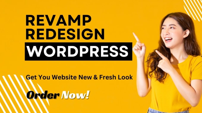 Gig Preview - Provide wordpress revamp or redesign website service