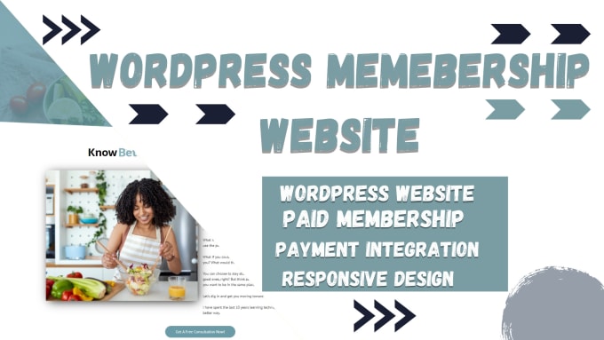 Gig Preview - Membership wordpress website, wordpress website