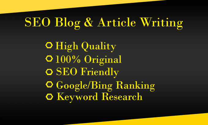 Gig Preview - Write SEO blog articles for more traffic and leads