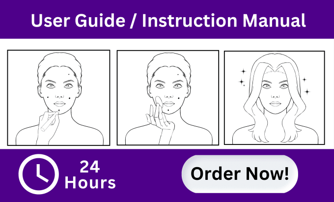 Bestseller - draw line art instruction manual, user guide for your product within 24 hours