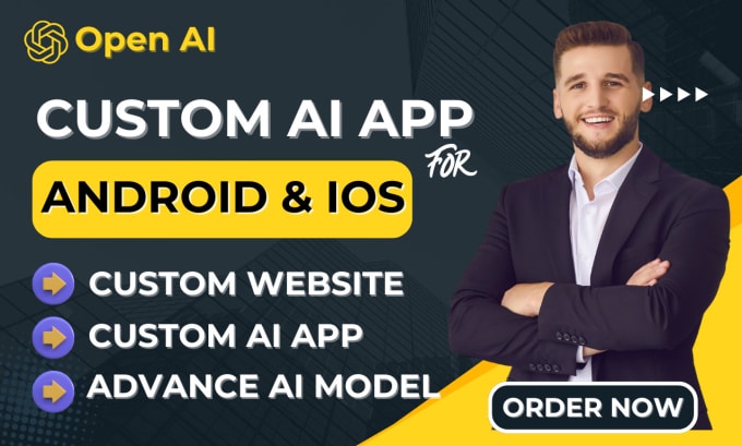 Gig Preview - Build custom ai app development with chat gpt and advanced ai models