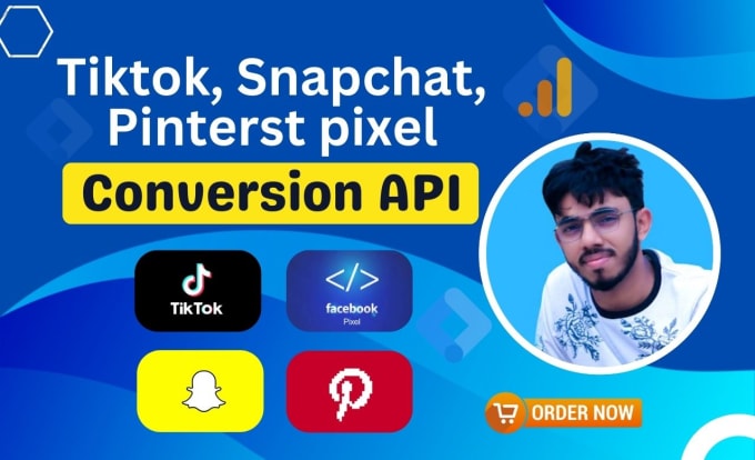 Gig Preview - Fix or setup facebook, tiktok, snapchat pixel and conversion api by gtm