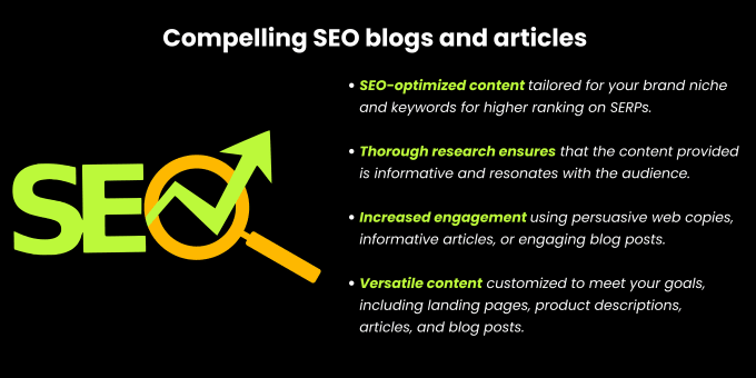 Gig Preview - Write compelling SEO blogs and articles