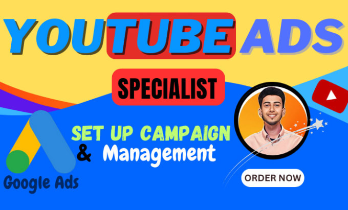 Gig Preview - Do setup manage your youtube ads video ad campaign