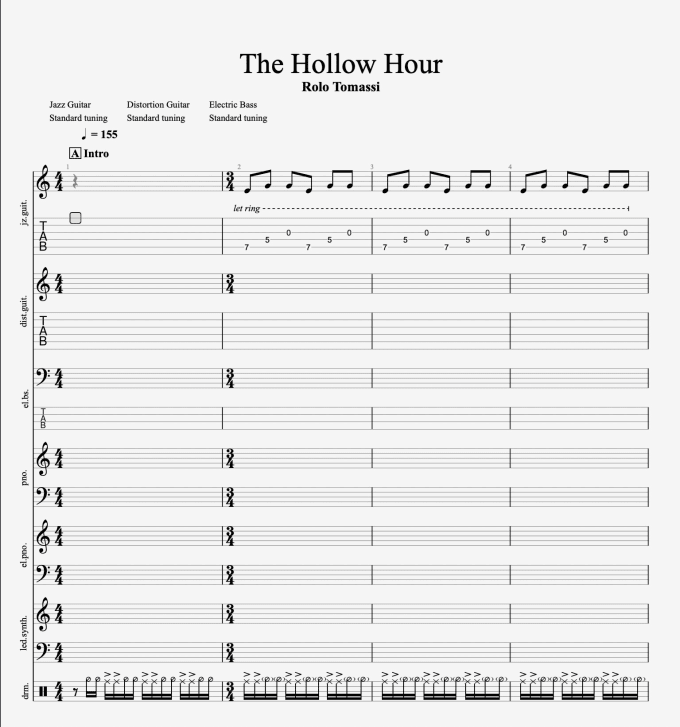 Gig Preview - Transcribe music into notation or tablature