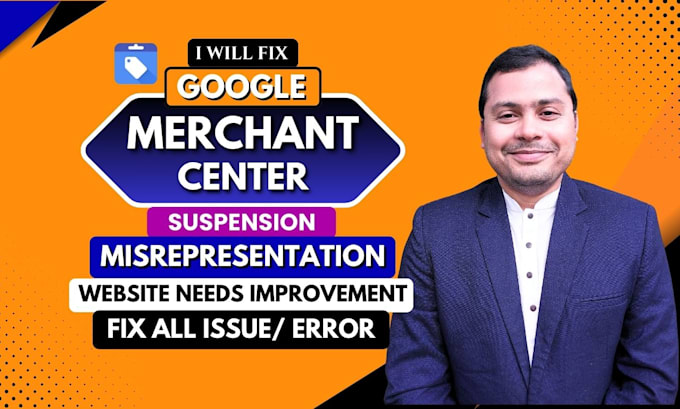 Gig Preview - Fix google merchant center misrepresentation, gmc, reapprove