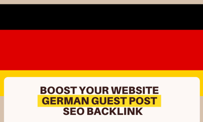 Gig Preview - Do 300 german guest post with dofollow backlinks