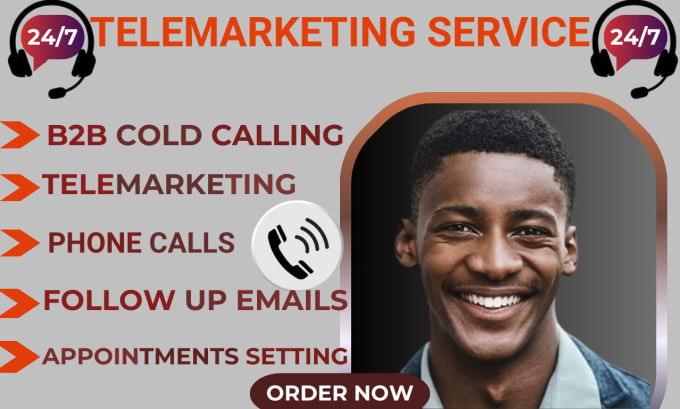 Gig Preview - Do b2b cold calling, telemarketing, lead generation