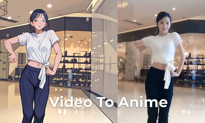 Gig Preview - Render your videos to an anime or cartoon style