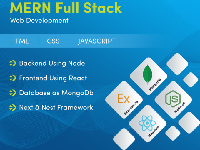 Gig Preview - Be your mern stack developer for web applications