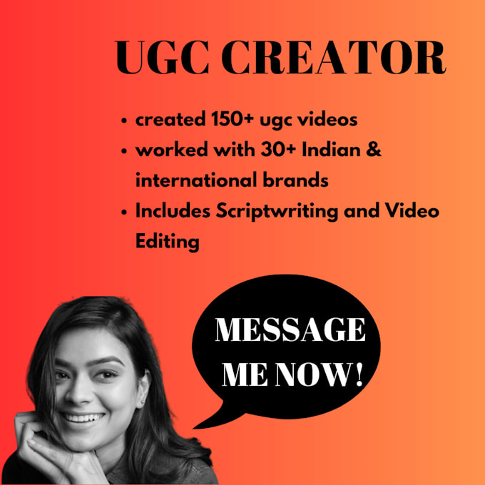 Gig Preview - Create unlimited ugc videos for your brand or agency in a month