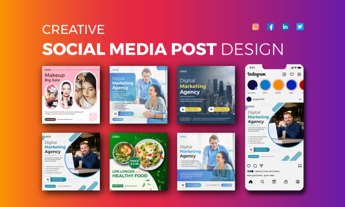 Bestseller - do creative social media post, banner and ads design