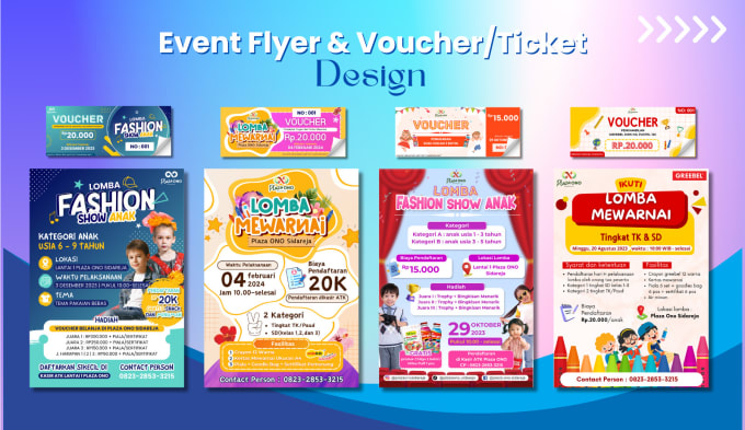 Gig Preview - Make a flyer design for children competition events